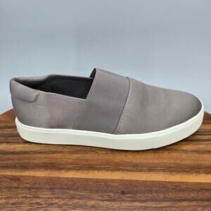 Vince Corbin Shoes Women's 7 M Gray Satin Slip On Casual Sneakers Loafers